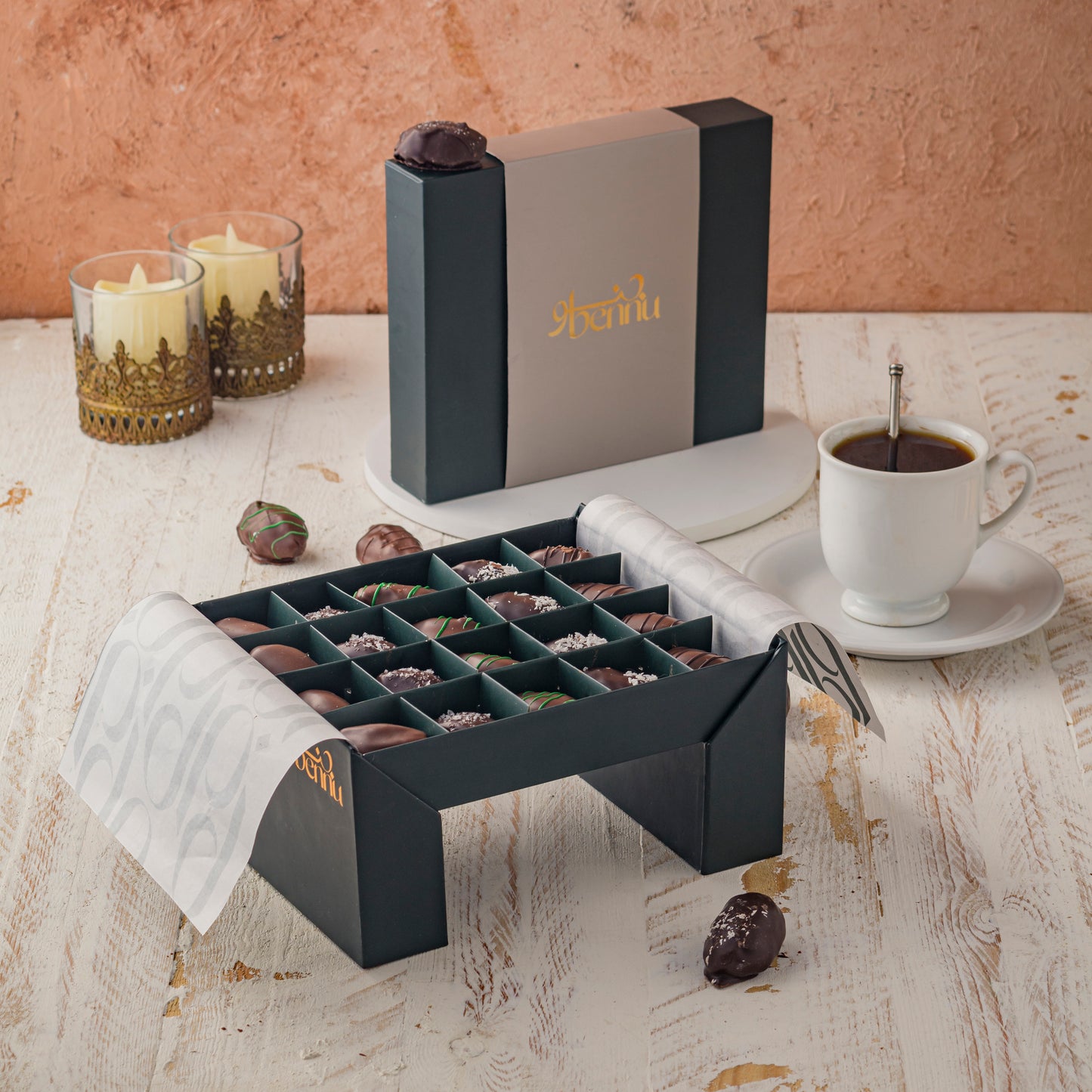 Assorted Belgian Chocolate-Covered Dates-20 pcs