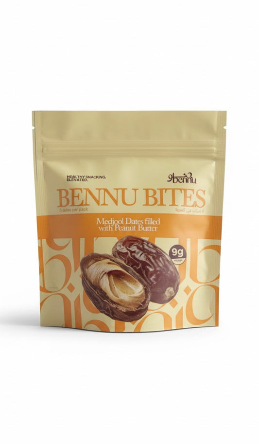 Peanut Butter Filled Dates-Bennu Bites